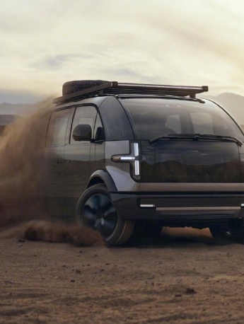 Canoo’s new electric car from multiple angles