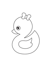 Little duck simple drawing picture