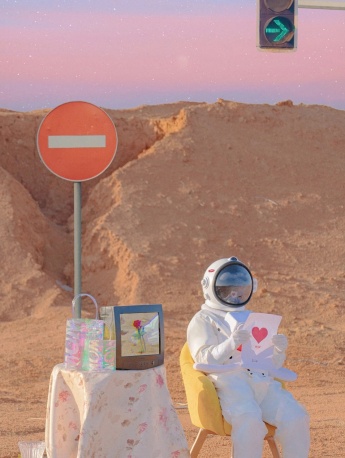 创意宇航员手机壁纸