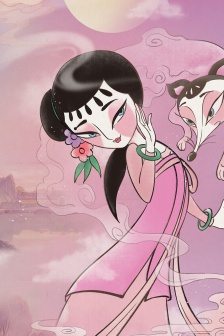 天書奇譚國風美術手機壁紙