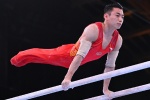 Zou Jingyuan men's parallel bars gold medal