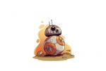 Star Wars bb8 robot cartoon computer wallpaper