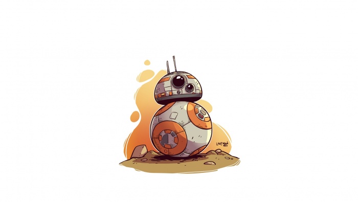 Star Wars bb8 robot cartoon computer wallpaper