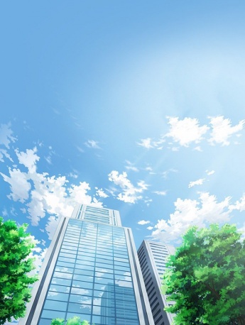 小清新藍色係動漫場景手機壁紙