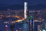 香港摩天大樓夜景圖片電腦壁紙