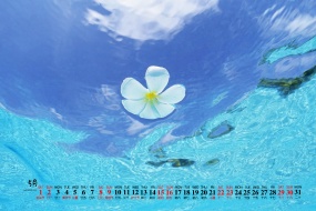 May 2021 blue fresh scenery natural desktop calendar wallpaper