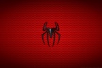 蜘蛛侠红色简约风logo壁纸