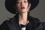 倪妮酷颯禮帽造型時尚寫真圖片