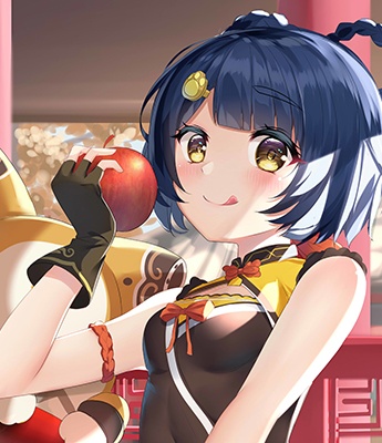 可爱的香菱插画头像图片