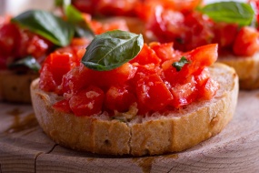 高清意式烤面包片图片桌面壁纸