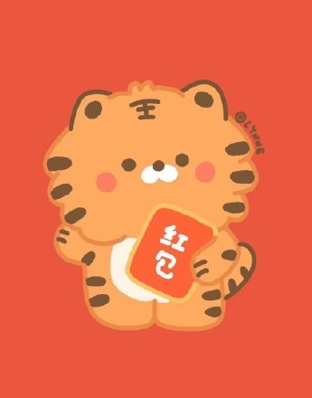 虎年可爱卡通小头像