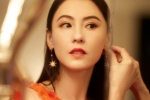 Cecilia Cheung red tulle dress sexy photo pictures