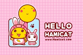 Hami Cat Mid-Autumn Festival Illustration Cartoon Wallpaper Picture