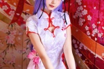 白絲旗袍美女性感cos寫真