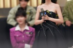 Zhang Xueying's sexy photo in black tube top dress