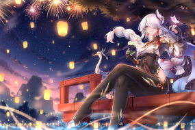 HD original god Shen He picture desktop wallpaper