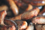 Delicious grilled sausage pictures desktop wallpaper
