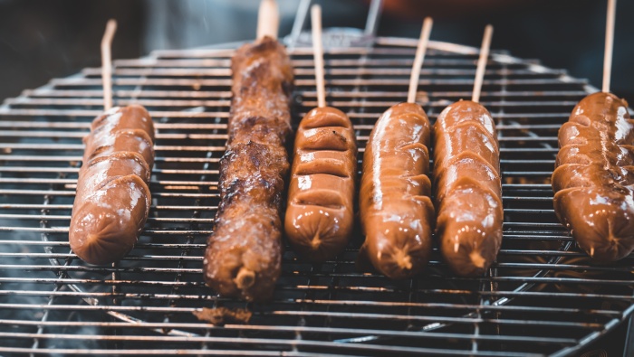 香噴噴的烤腸圖片桌麵壁紙