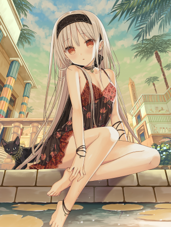 性感動漫少女手機壁紙