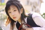 Taiwan beauty in school uniform photo desktop wallpaper