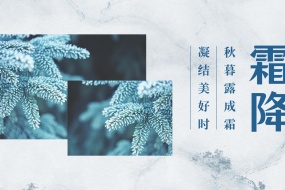 霜降海報素材圖片桌麵壁紙