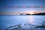 May 2021 blue natural scenery desktop calendar wallpaper