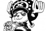 Chopper black and white cute avatar