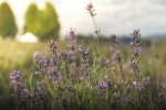 Lavender flowers sea beautiful scenery desktop wallpaper