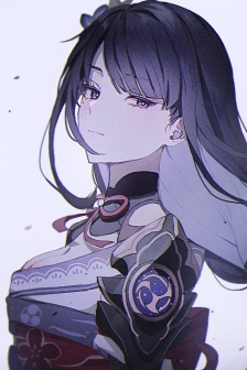 雷电将军性感美女手机壁纸