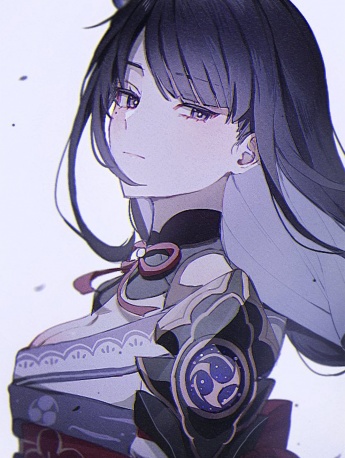 雷电将军性感美女手机壁纸