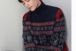 Xiao Zhan handsome photo pictures in printed sweater