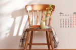 April 2022 simple ins style calendar wallpaper