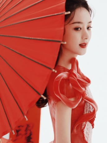 趙麗穎虎年喜慶寫真圖片