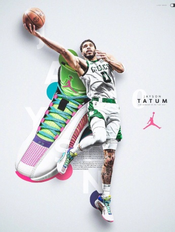傑森塔圖姆球鞋酷炫海報