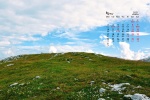 May 2021 fresh blue sky and white clouds HD desktop calendar wallpaper