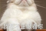 我都不睁眼看你