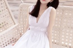 Jing Tianshen V vest long skirt sexy photo pictures