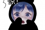 一条小团团震惊表情包