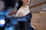 Zhao Liying sexy and sultry photo in blue dress