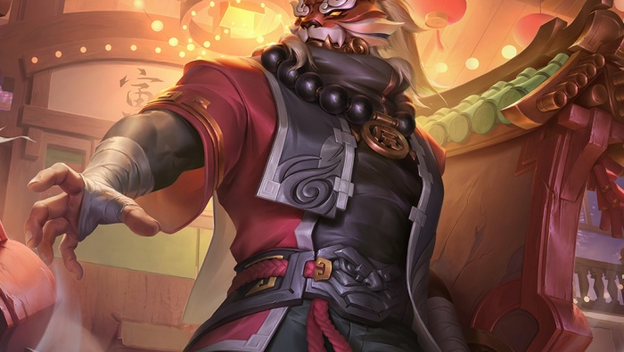 King of Glory Lian Po Yin Tiger Shield HD Desktop Wallpaper