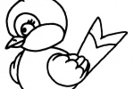 Bird simple drawing picture