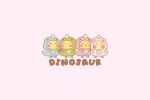 Little Dinosaur Cat Cartoon Picture Wallpaper