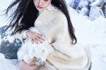 林允冬雪麋鹿妆妩媚性感写真