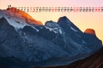 Alps landscape calendar wallpaper for May 2022