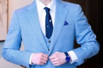 Zhang Yixing's elegant and handsome photo in blue suit