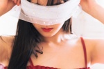 Charming and sexy private photos of beautiful women in red suspenders