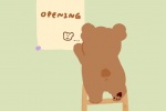 Cute cute bear cartoon mobile wallpaper