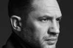 Tom Hardy black and white tough guy magazine photo