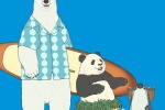 White Bear Cafe cute mobile wallpaper