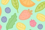 Creative fruit colorful tile mobile wallpaper